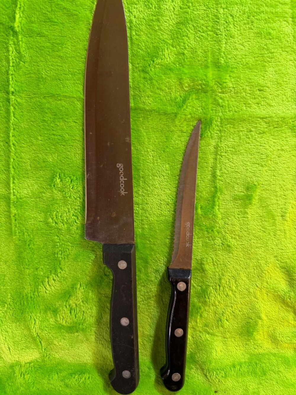 GoodCook Kitchen Knife Set with Black Handles